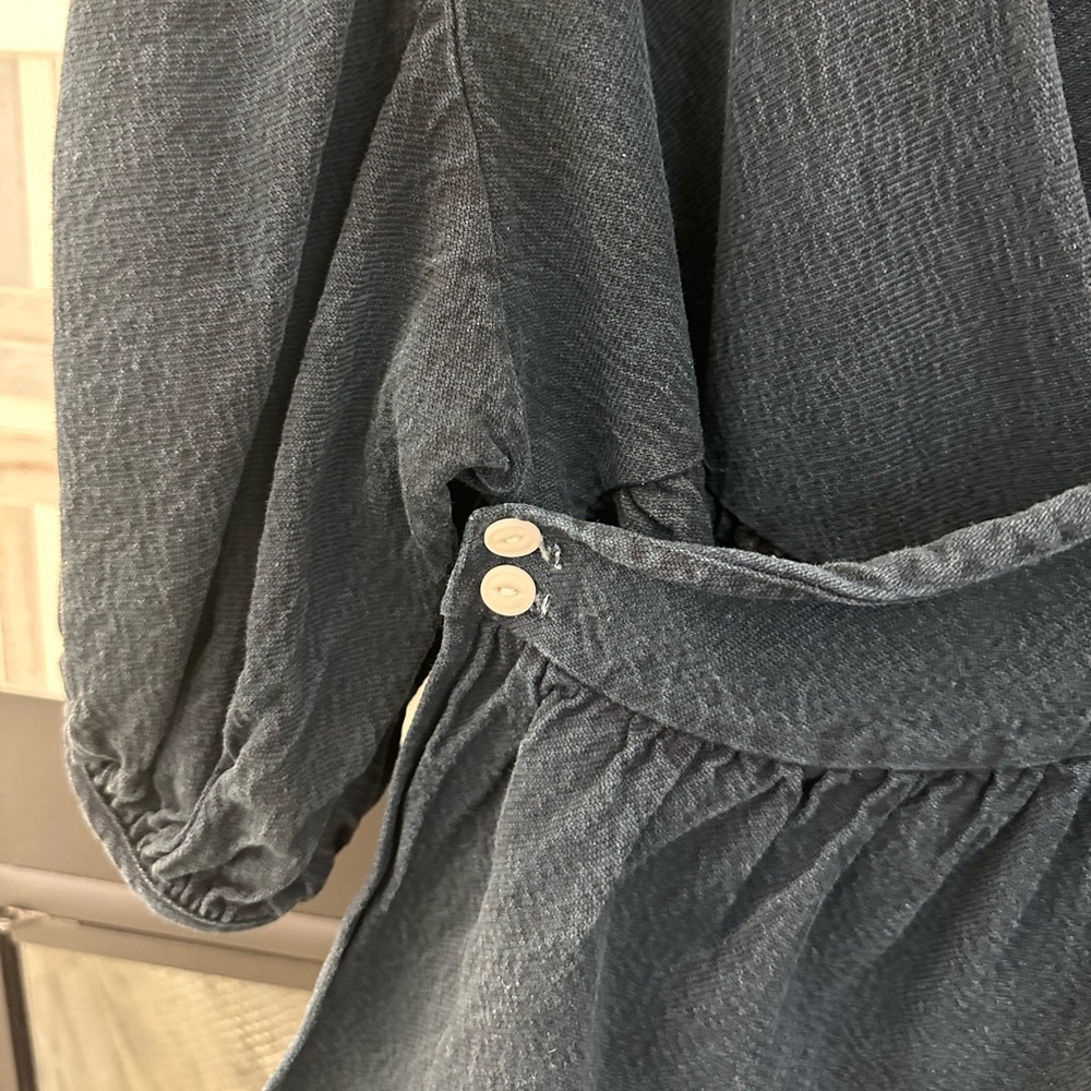 Rudy Jude Day Wrap Blouse in Black Indigo - Picture 3 of 5